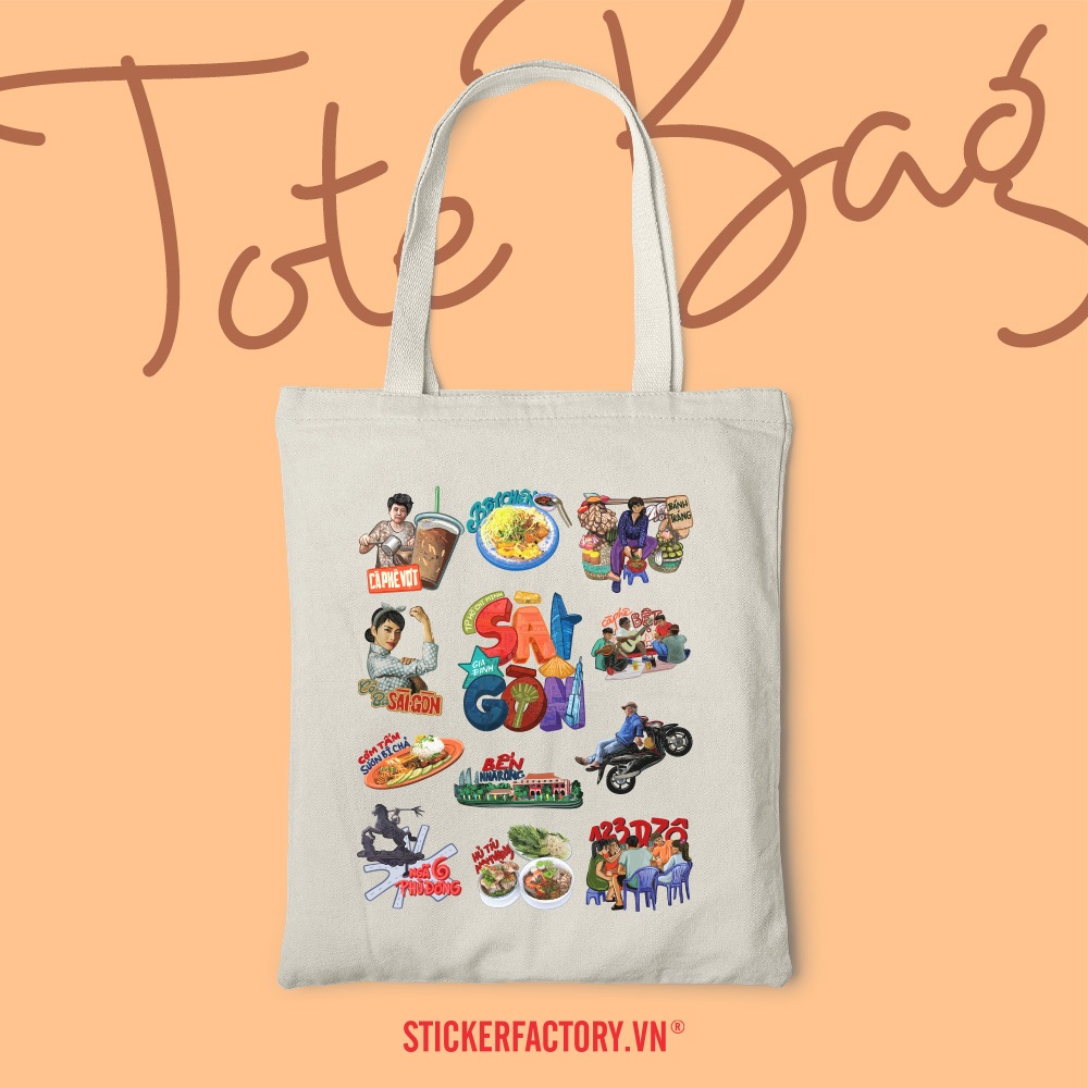 Sài Gòn  -  Túi Tote Canvas Bag