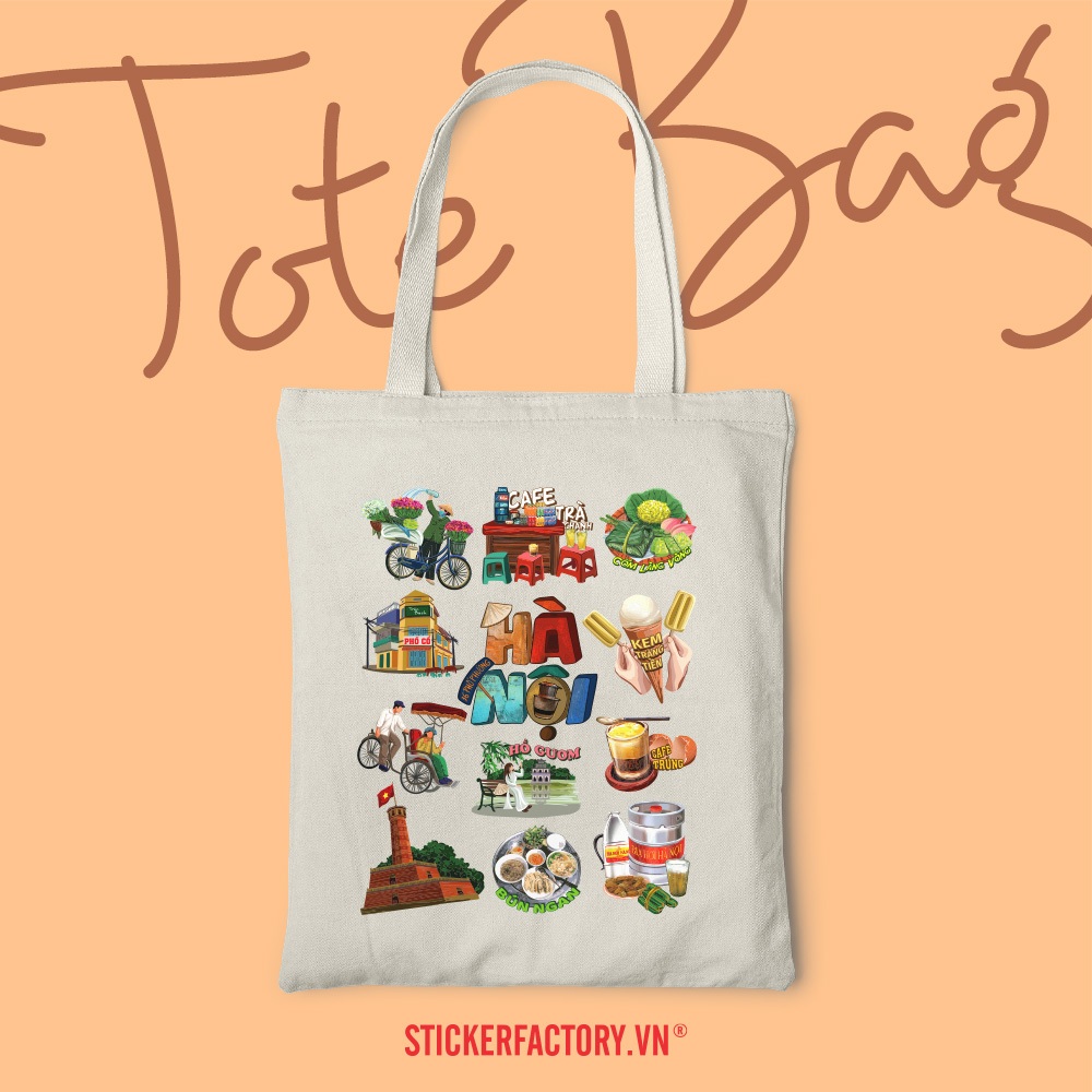 Hà Nội  -  Túi Tote Canvas Bag