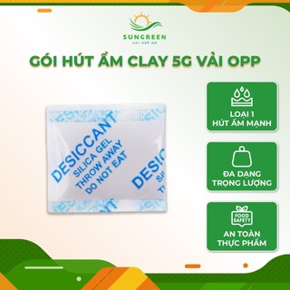 Gói Hút Ẩm CLAY Đóng Túi 1Kg Hút Ẩm Clay Loại 2/5/10/50/100/200/500g/gói Activated Clay - Túi Đát Sét Than Hoạt Tính