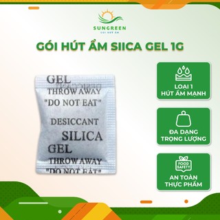 Gói Hút Ẩm Silica Gel Loại 1Gram - Hạt chống ẩm mốc, khử mùi, bảo quản thực phẩm