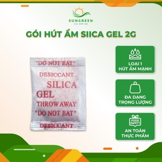 [Silicagel 2Gr] Gói Hút ẩm Silica Gel Loại 2Gram - Hạt chống ẩm mốc, khử mùi, bảo quản thực phẩm, nông sản, ...