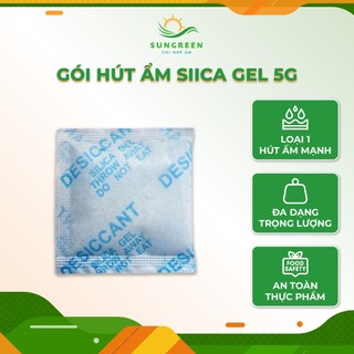 [Silicagel 5Gr] Giá Sỉ Hạt Hút Ẩm Silica Gel Loại 5Gram - Hạt chống ẩm mốc, khử mùi, bảo quản thực phẩm