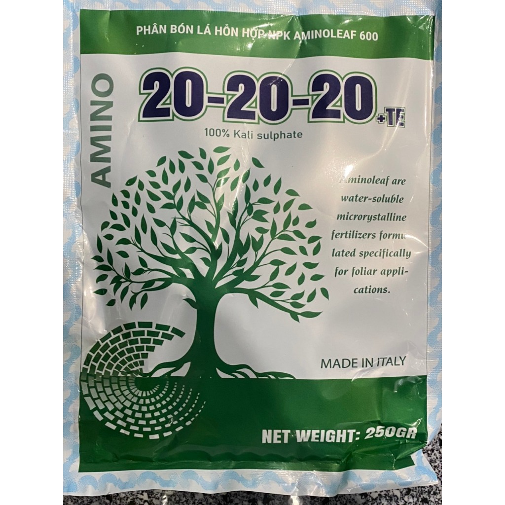 Phân bón lá 20-20-20 TE AMINOLEAF 600 nhập Ý