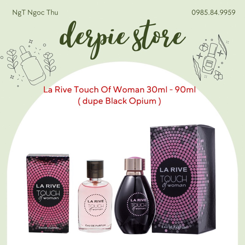 Nước hoa La Rive Touch Of Woman EDP - bản dupe Black Opium