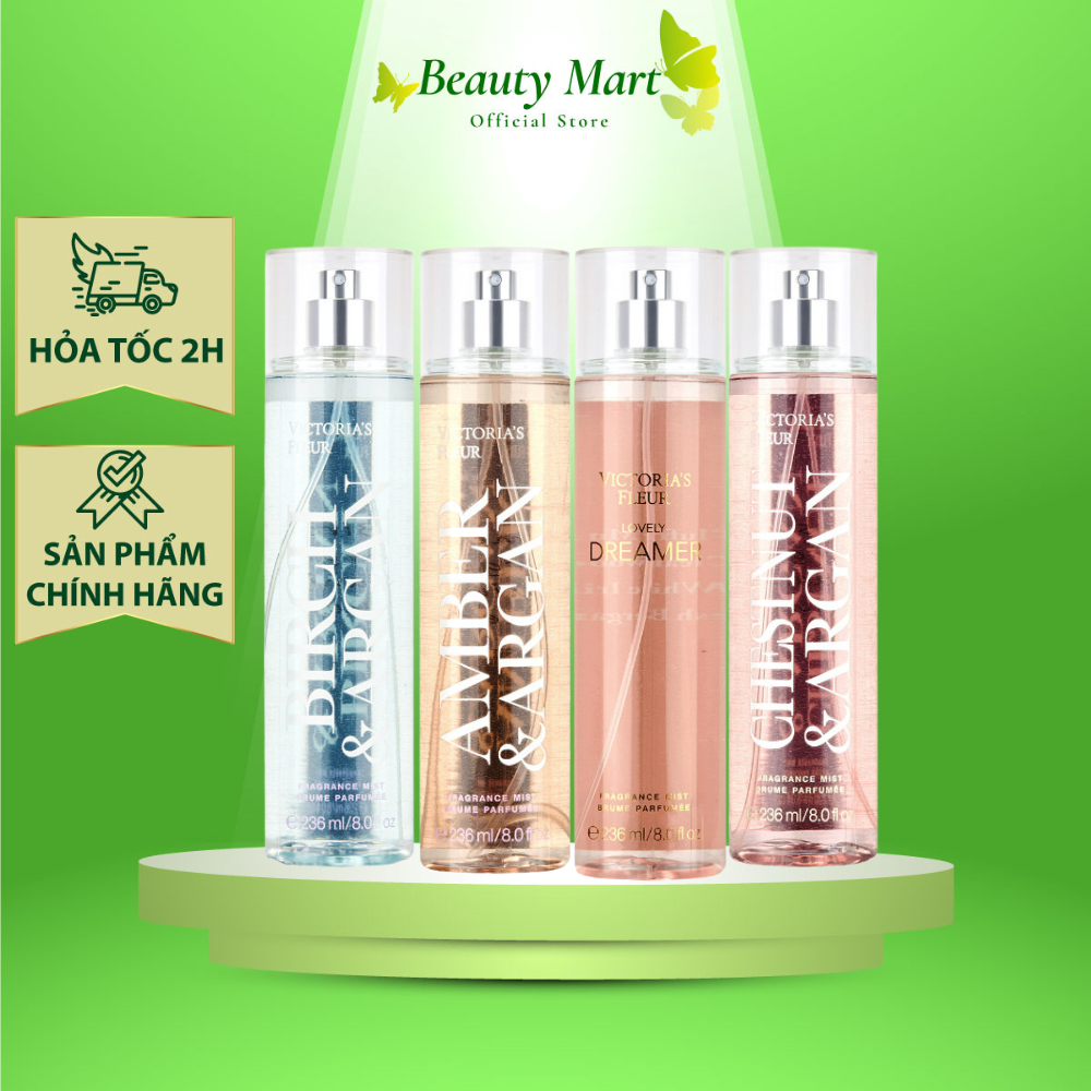 Body mist victoria secret - Nước hoa Body mist - Xịt thơm body - Hương kẹo ngọt quyến rũ 236ml