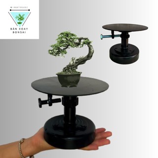  Bàn Xoay Mini Cây Cảnh Bonsai Chất Liệu Sắt cao Cấp Mặt 15CM 