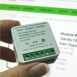 Module wifi cầu thang hỗ trợ công tắc tay 16a tuya smt-1ch