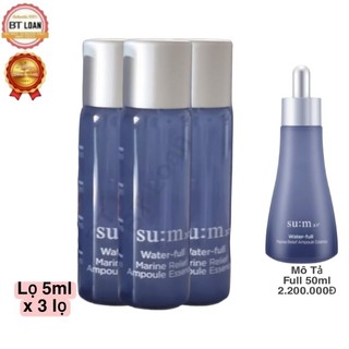 sản phẩm cho da mụn, Dưỡng Ẩm,cấp nước ngừa mụn kiềm dầu Su:m37 Water-full