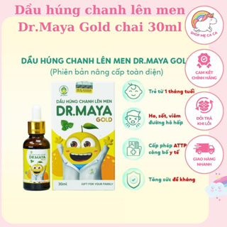 Dầu húng chanh lên men Dr.Maya Gold chai 30ml - Hỗ trợ trị ho