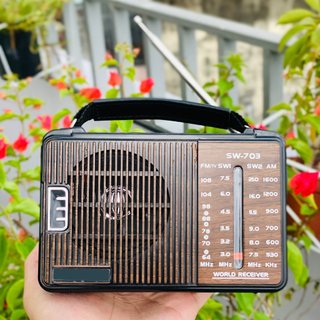 Đài Radio SW-701 - 702 - 703 nghe nhạc nghe đài thời sự pin siêu lâu cực bền tặng quà người lớn người già tinh tế