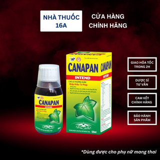 SIRO HO CANAPAN INTEND - CAO LÁ THƯỜNG XUÂN & XUYÊN TÂM LIÊN, HỖ TRỢ GIẢM HO, ĐAU HỌNG, GIẢM ĐÀM - CHÍNH HÃNG 125ML