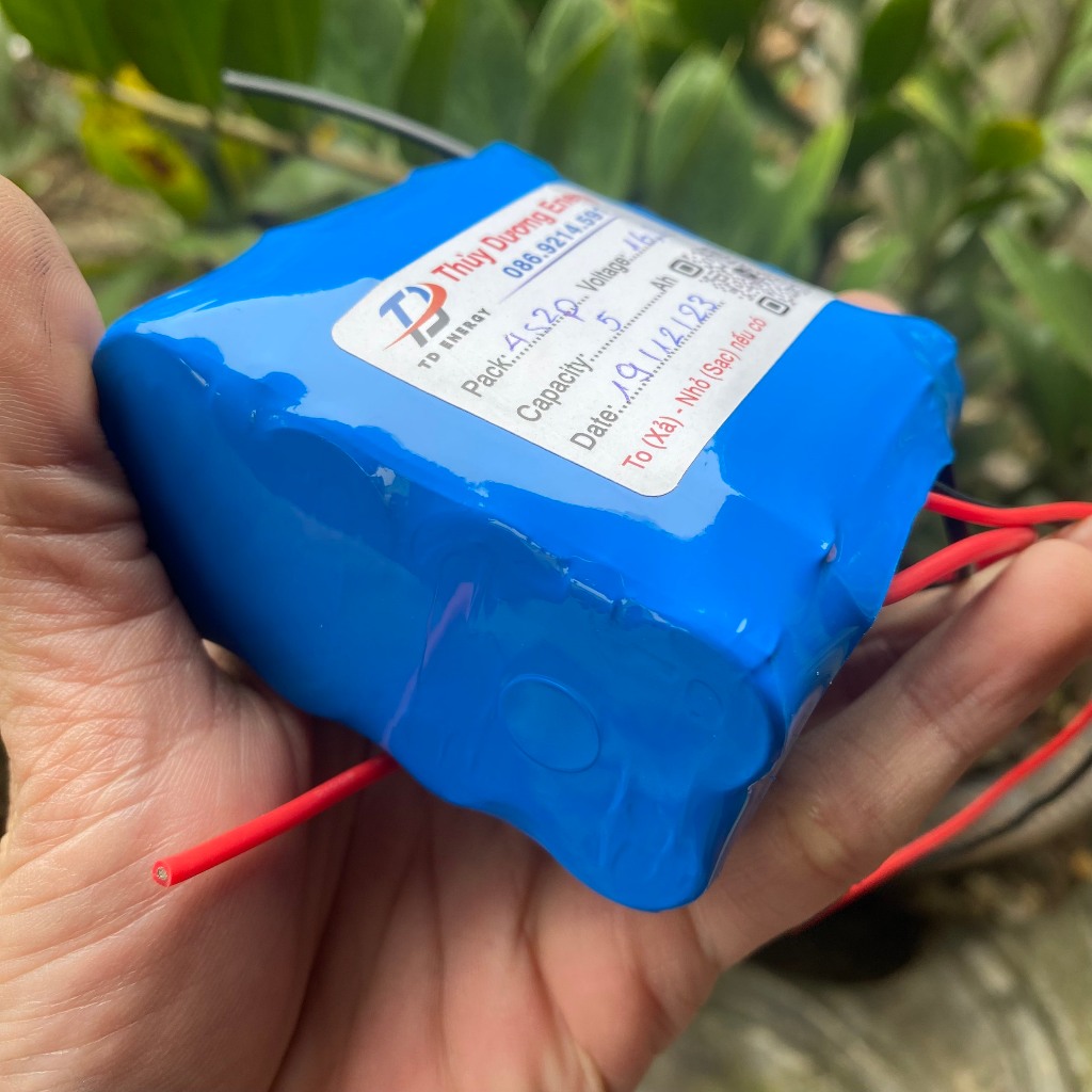 Khối pin 4S 14,4V 16,8V kèm mạch bảo vệ dùng cho loa đài, đèn, quạt...