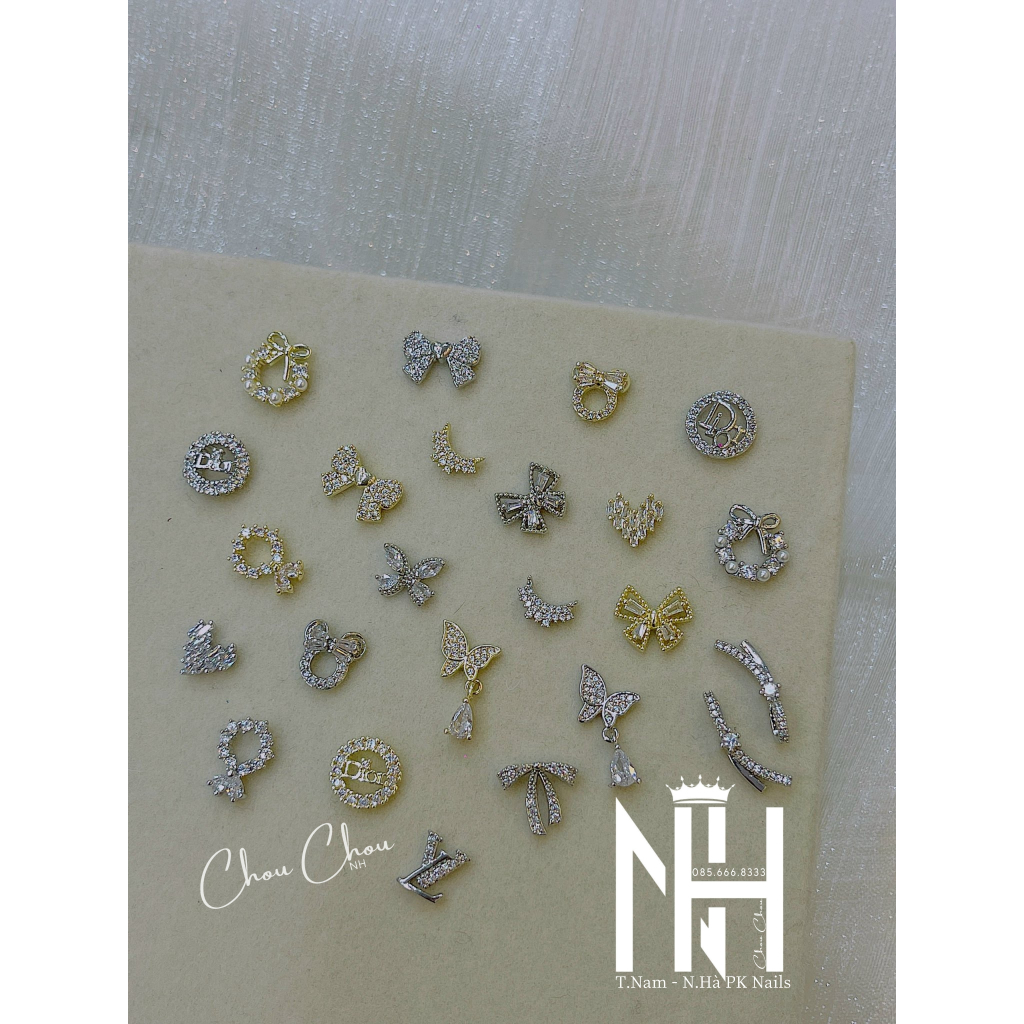 Các mẫu đá hình shop cập nhập liên tục charm nail cao cấp