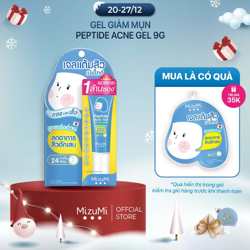 MizuMi Gel chấm mụn Peptide Acne Gel 9g