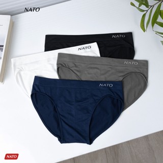 Quần Lót AMIDE Nam Vải Cotton 100% Thun Lạnh Cao Cấp Màu Đen Xám Trơn Boxer Sịp Đùi Trắng NATO
