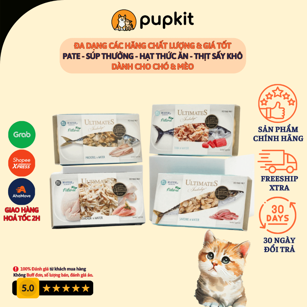 Pate Ultimates Indulge Snappy Tom hộp 85g cho mèo con và mèo trưởng thành