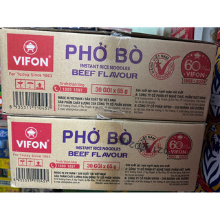 Combo 5 gói phở bò vifon gói 65g date xa 11/8/2024