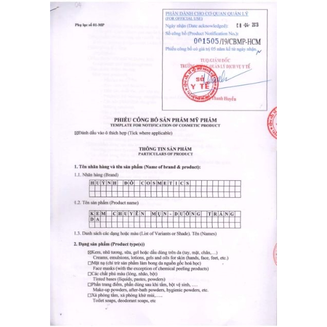 Serum Chấm Mụn Huỳnh Đỗ Cosmetics Chính Hãng 20ml