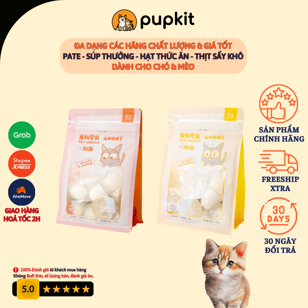 PUDDING SỮA DÊ BOTH CHO MÈO CANXI DINH DƯỠNG