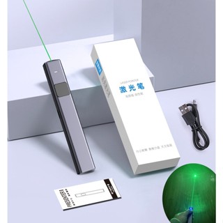 Bút chỉ laser tia xanh cao cấp sạc điện cổng Type C vỏ nhôm