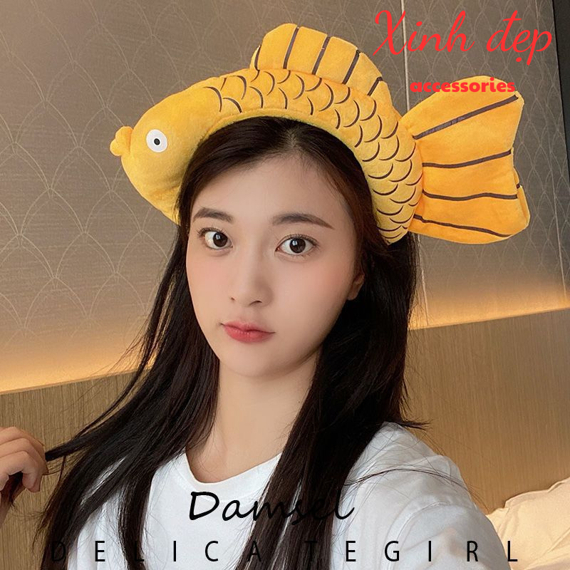 [HOT] Băng đô/ bờm tóc cá vàng, cá mập vịt con hoạt hình ngộ nghĩnh phong cách Hàn Quốc hottrend ngư