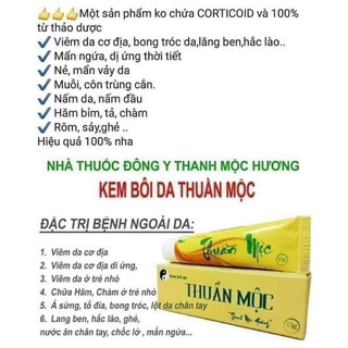 Kem bôi da thuần mộc