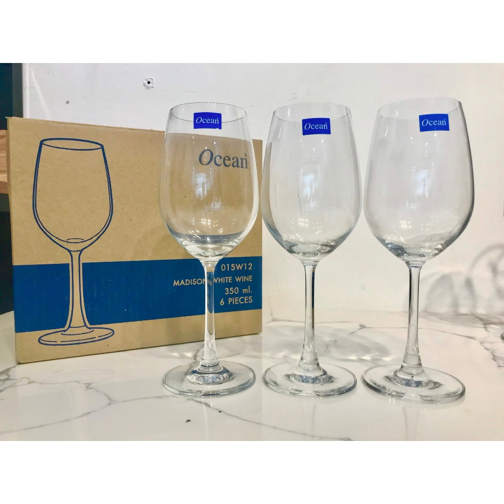 Bộ 6 ly rượu vang thủy tinh thái lan Ocean Sante Bordeaux dung tích 350ml 15W12 đẹp sang trọng