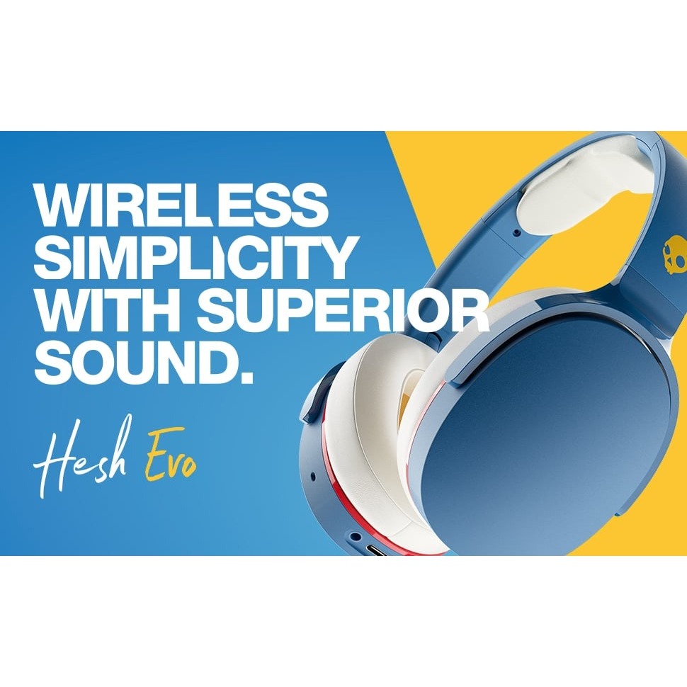 Tai nghe không dây chụp đầu Skullcandy Hesh Evo - Hàng chính hãng