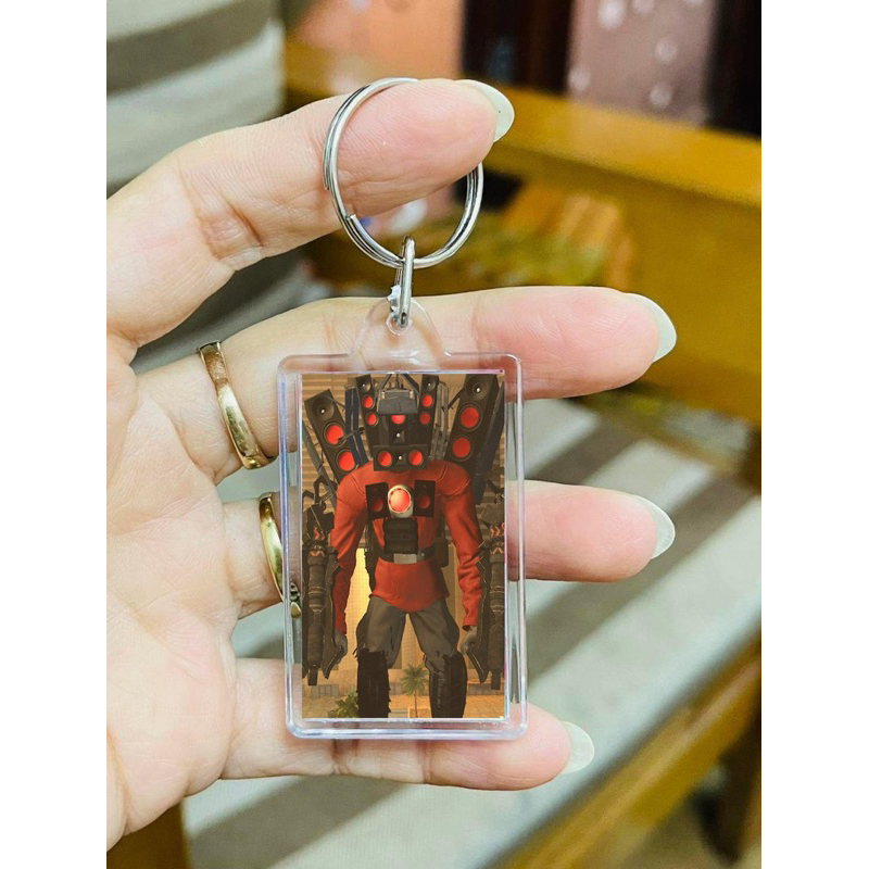 Móc khóa titan speakerman skibidi toilet / móc treo hinh titan speakerman game skibidi toiletm