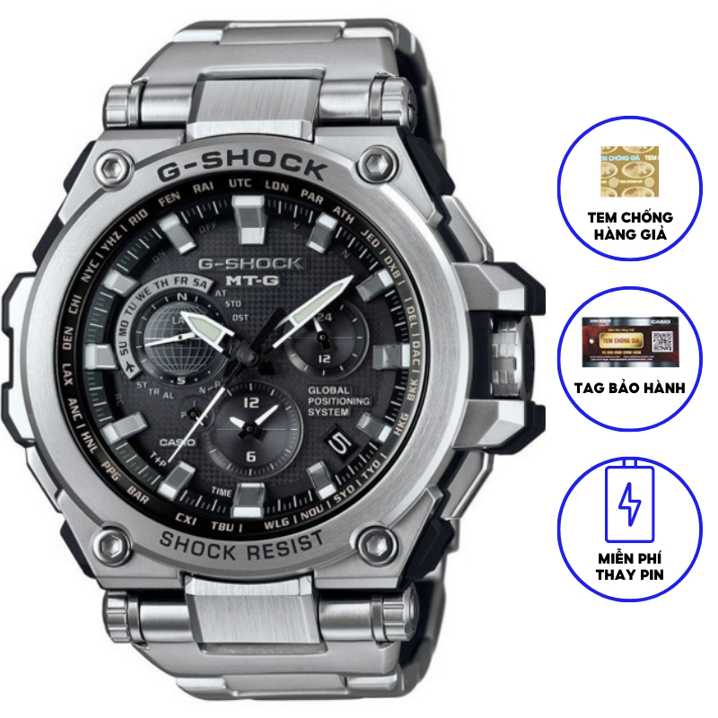Đồng Hồ Casio Nam Dây Kim Loại GSHOCK MTG-G1000D-1A Chính Hãng