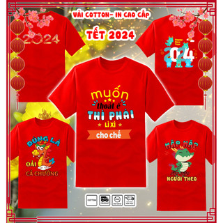 Áo thun gia đình tết 2024 giáp thìn, áo thun tết 2024 giáp thìn năm con rồng, áo thun tết cho bé trai bé gái,145 mẫu áo