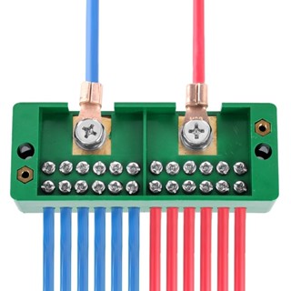  Cầu đấu chia dây điện 3 pha 1 ra 4 Cầu Đấu Điện Chia Dây 1 Pha Hộp nối dây điện 2 chấu  8  12 lỗ cắm 220V 