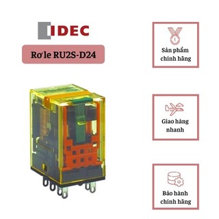 ( Chính Hãng ) Rơ le trung gian IDEC RU2S Relay RU4S (RU2S-A220,RU2S-A24,RU2S-D24,RU4S-A220,RU4S-A24,RU4S-D24,SN2S-05D)