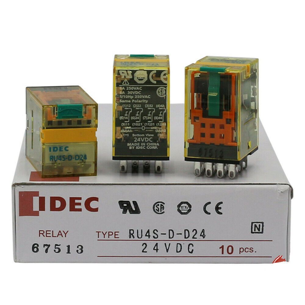 ( Chính Hãng ) Rơ le trung gian IDEC RU2S Relay RU4S (RU2S-A220,RU2S-A24,RU2S-D24,RU4S-A220,RU4S-A24,RU4S-D24,SN2S-05D)