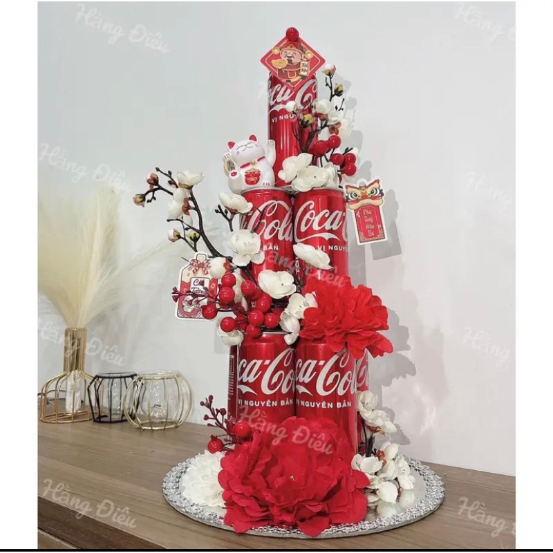 Set phụ kiện trang trí tháp bánh, tháp bia, tháp nước ngọt trưng bày ngày lễ tết