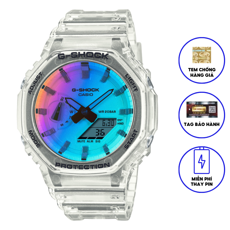 Đồng Hồ Casio Nam Dây Nhựa Chính Hãng GSHOCK GA-2100SRS-7A