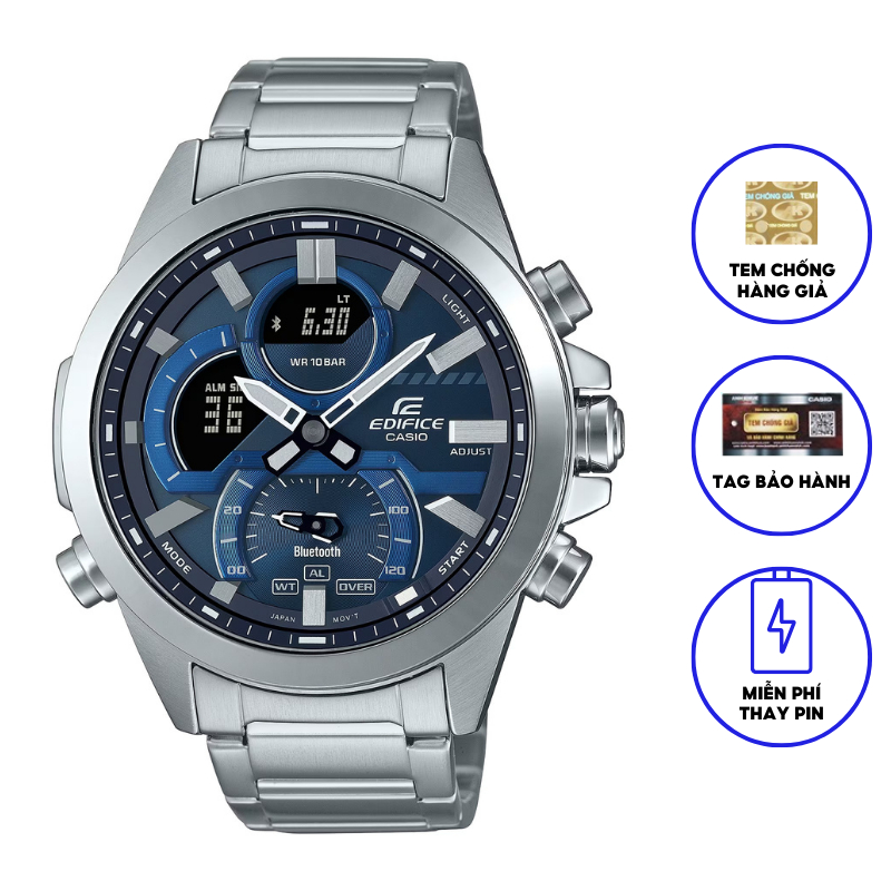 Đồng Hồ Nam Dây Kim Loại Chính Hãng Casio EDIFICE ECB-30D-2ADF