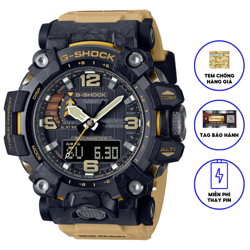 Đồng Hồ Casio Nam Dây Nhựa GSHOCK GWG-2000-1A5DR Chính Hãng