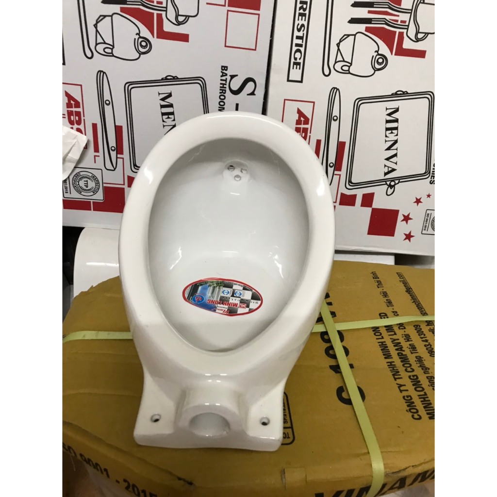 Bồn tiểu nam bao gồm phụ kiện Minh Long , men sáng bóng đẹp KT(cao:32mm; rộng: 25mm) nhỏ Thái Bình