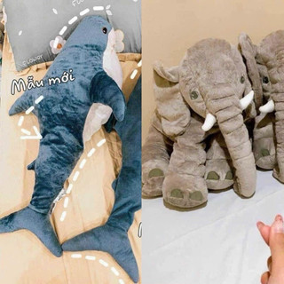 Gấu bông cá mập / con voi ikea chính hãng nhập thái lan