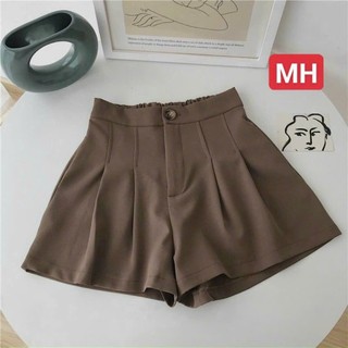 Quần đùi nữ lưng cao, quần sooc vải tuyết mưa khoá giữa tôn dáng nâng mông siêu đẹp siêu hot hit