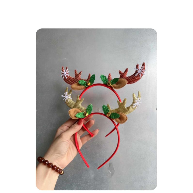 Băng đô, bờm cài tóc sừng hươu phát sáng cho bữa tiệc,noel