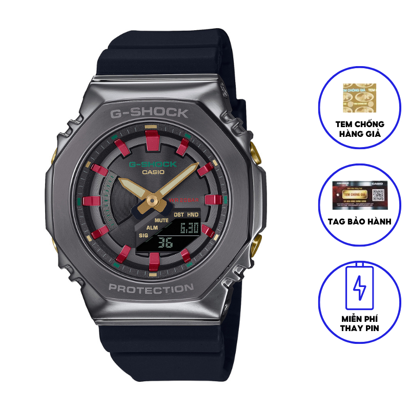 Đồng Hồ Casio Nữ Dây Nhựa Chính Hãng GSHOCK GM-S2100CH-1A