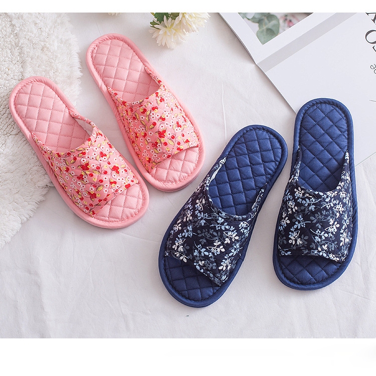Dép vải cotton đi trong nhà, văn phòng, thấm hút mồ hôi, nhẹ nhàng êm ái