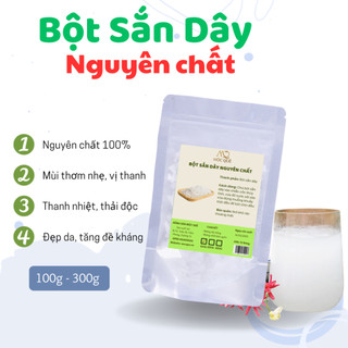 Bột sắn dây nguyên chất Mộc Quê 100g - 300g giúp thanh nhiệt, giải độc, mát gan, làm đẹp da