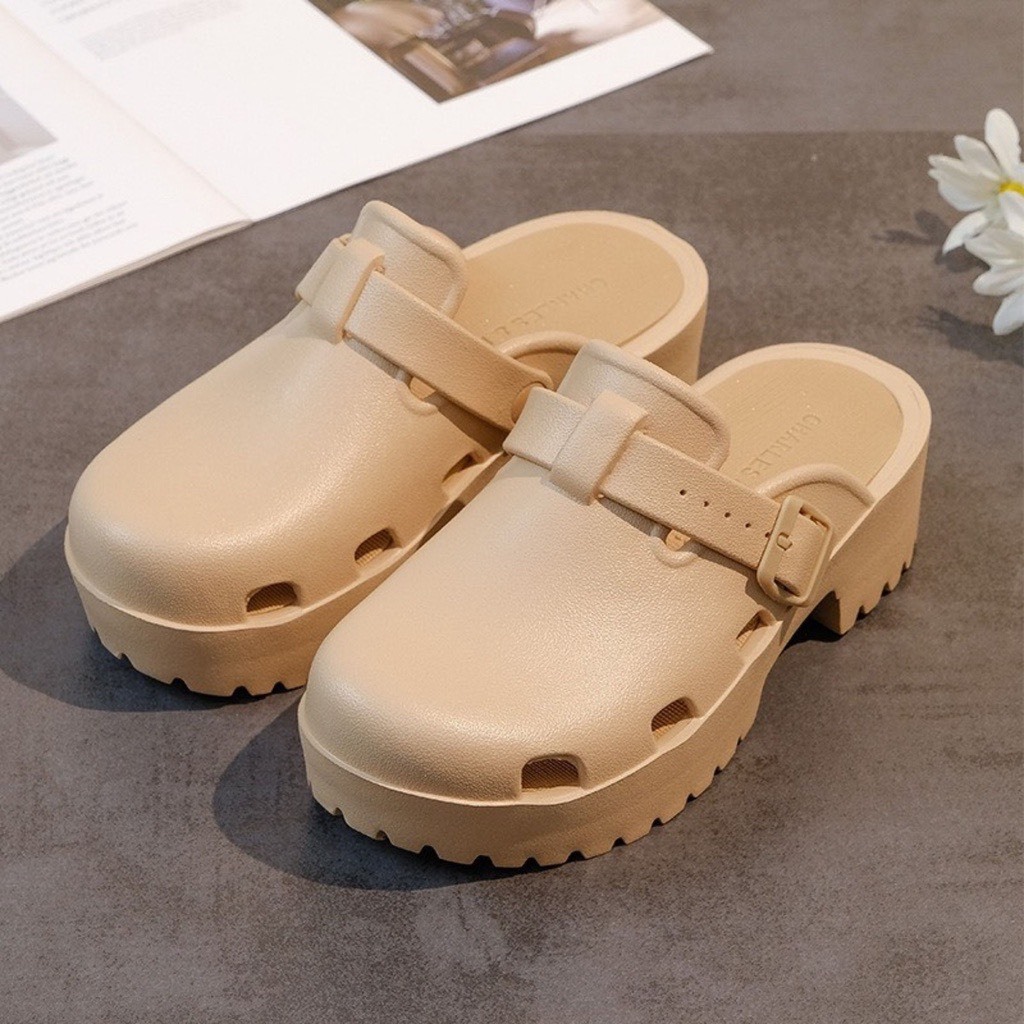 Dép Sục Gucci Nữ Độn Đế 5cm ⚡️𝐅𝐑𝐄𝐄 𝐒𝐇𝐈𝐏⚡️ Dép GC Nữ Đạp Gót Tổ Ong Họa Tiết Mới 2023 hàng cao cấp TẶNG TÚI