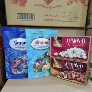 Kẹo socola hạnh nhân almond đức hạnh túi 350g/hộp 200g