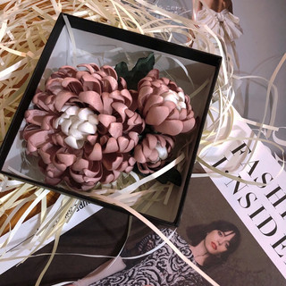 Hoa cài áo handmade- Hoa cúc gấm cách điệu mix nụ