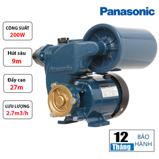  Máy bơm tăng áp nước Panasonic A-200JAK 200W và A-130JAK 125W  Nhập khẩu chính hãng Indonesia 