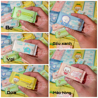 COMBO 40 gói Khăn ướt mini tiện dụng